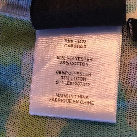 💚 Sharon Young abstract print Lightweight, Hook-eye top close, silky feel cardi - Picture 6 of 10